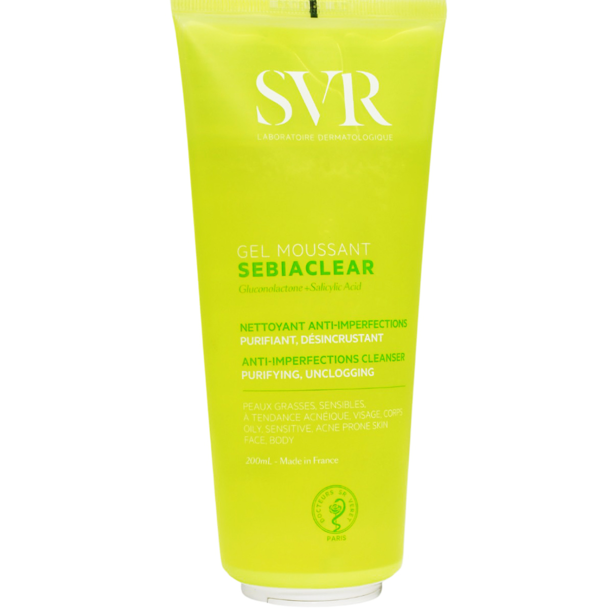 SVR Sebiaclear Gel Moussant Cleanser 200ml image number 0