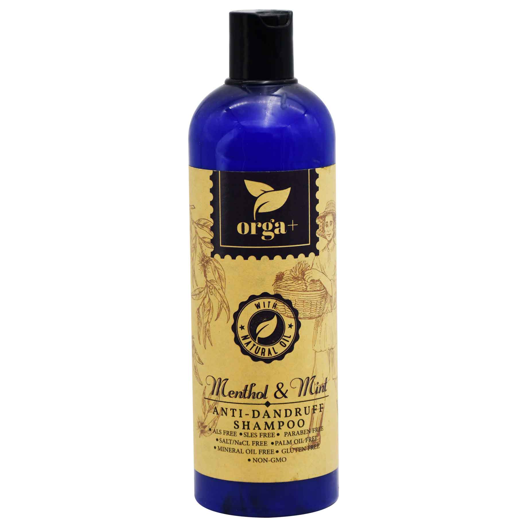Orga+ Menthol and Mint Anti-Dandruff Shampoo 500ml image number 0