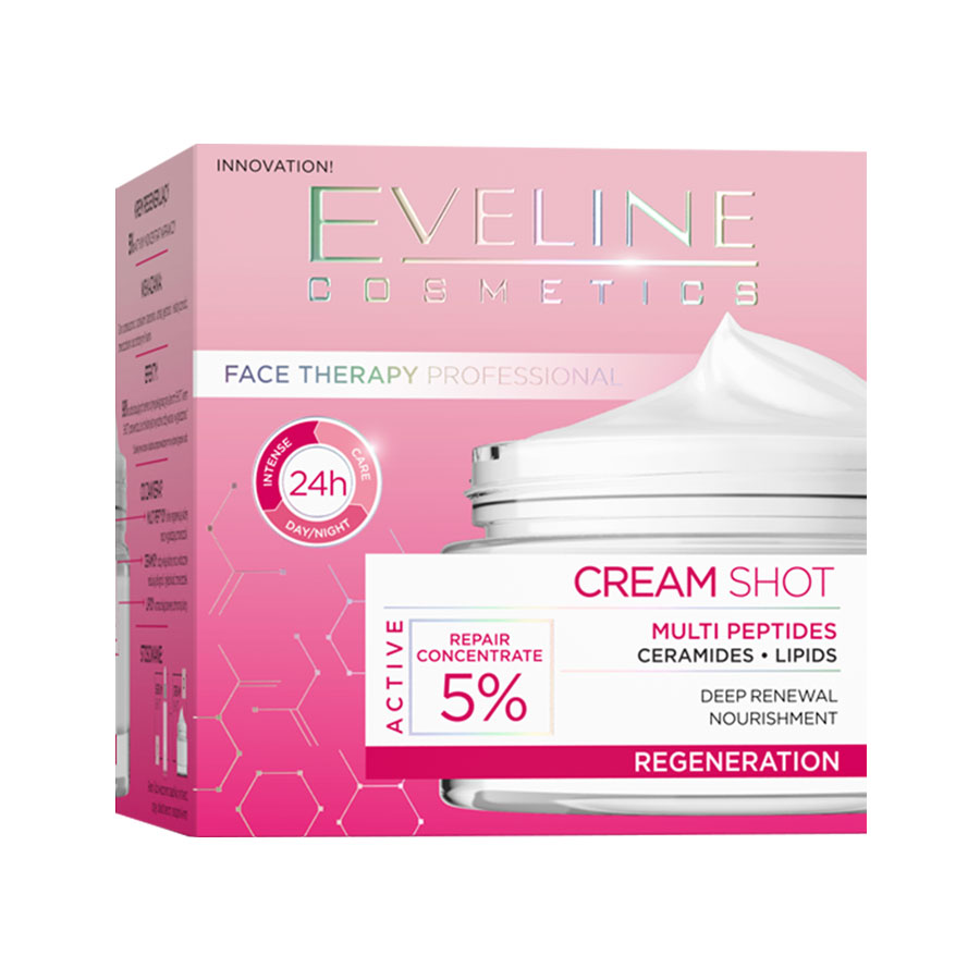 Eveline Multi-Peptide Regenerating Cream Shot 50ml image number 0