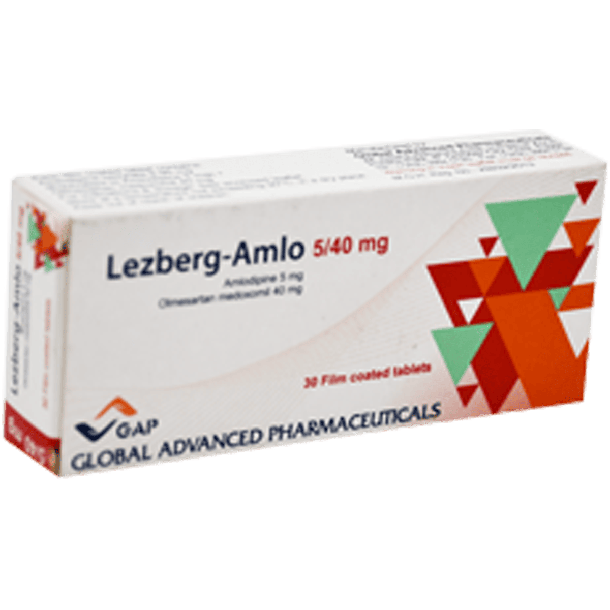Lezberg-Amlo 5/40mg 30 Film Coated Tablet image number 0