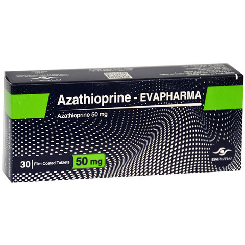 Azathioprine Evapharma 50mg 30 Film Coated Tablets image number 0