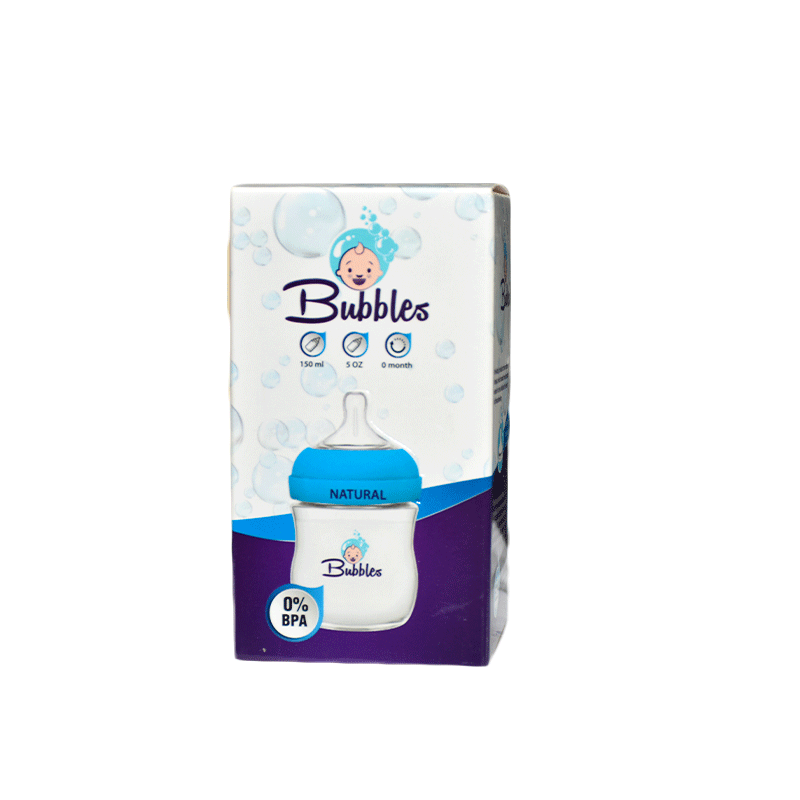 Bubbles Natural Bottle Plue (0) M 150ml image number 0