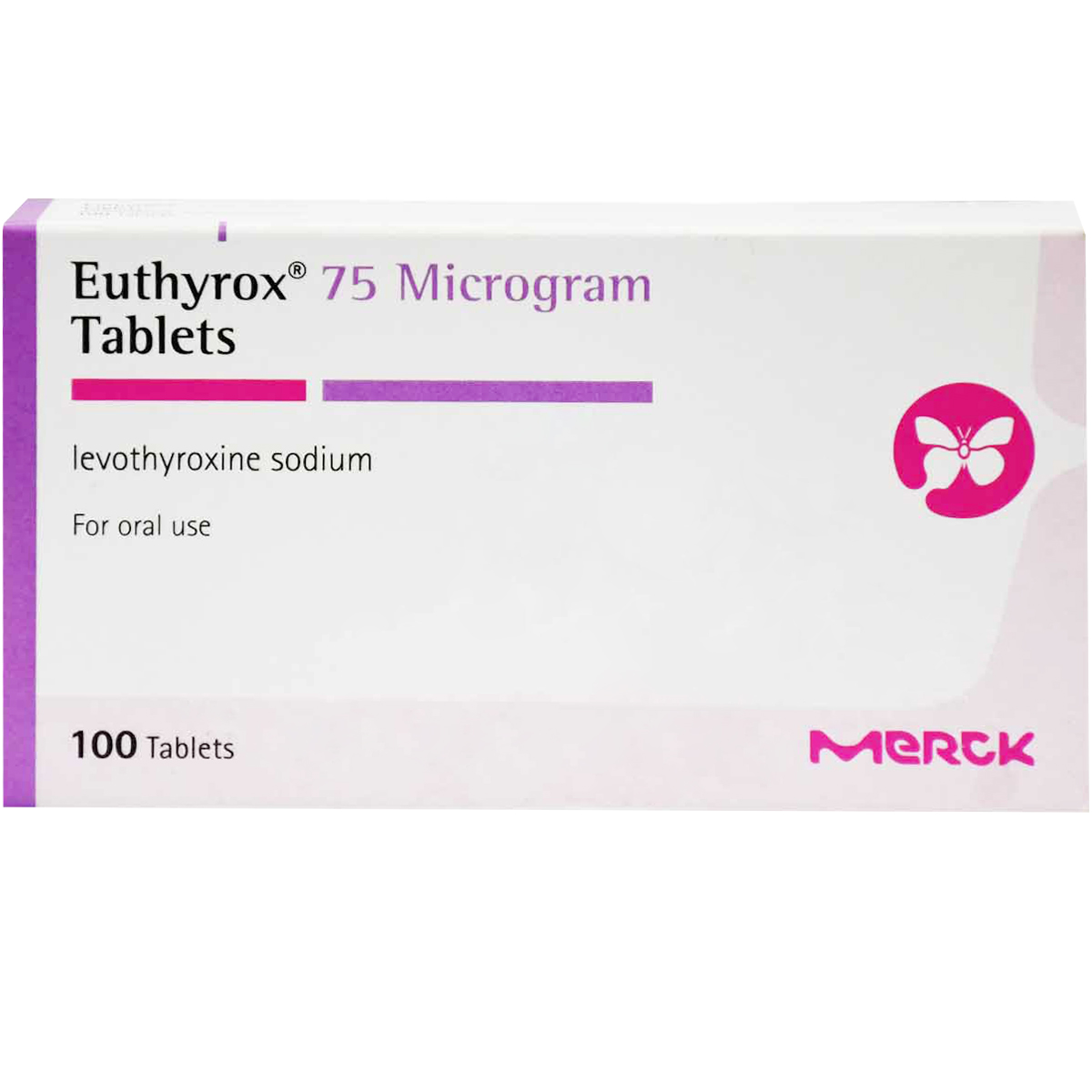 Euthyrox 75 mg 100 Tablets image number 0