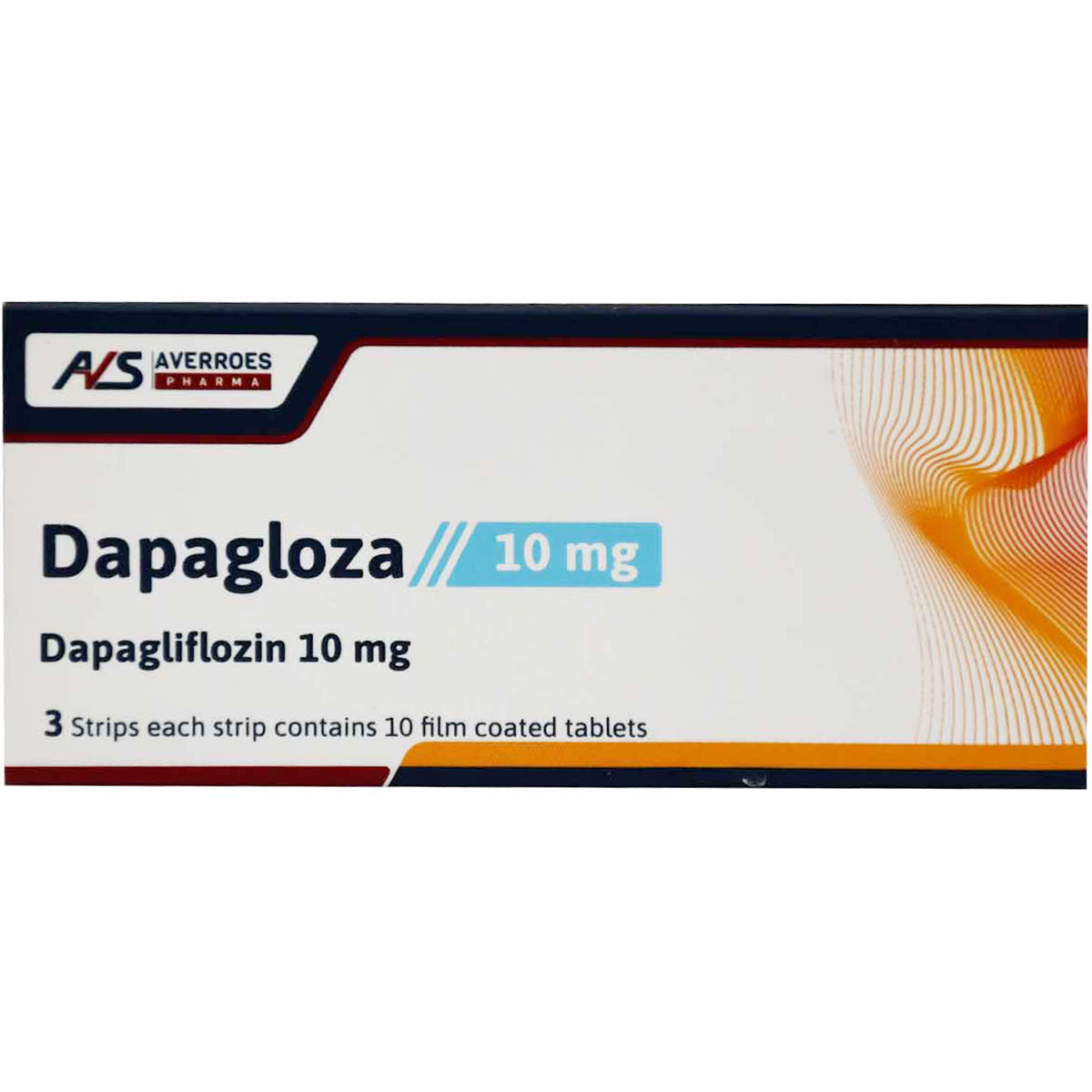 Dapagloza 10mg 30 Film Coated Tablets image number 0