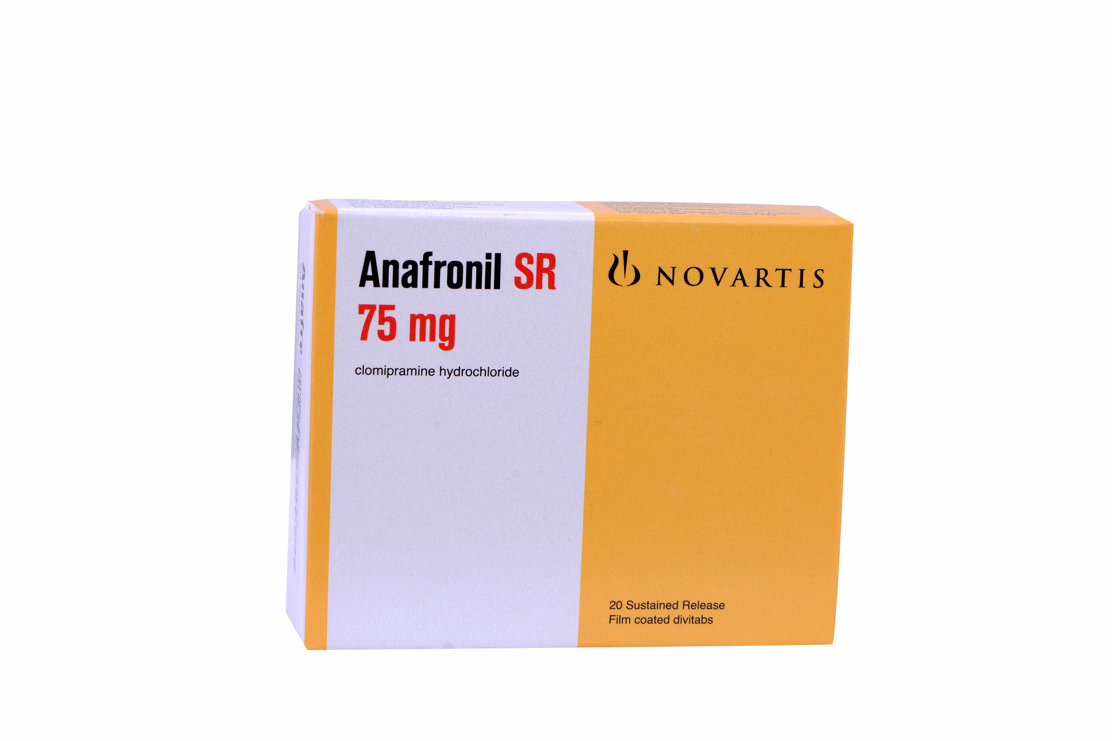 Anafronil SR (Sustained Release) 75mg 20 Tablets image number 0
