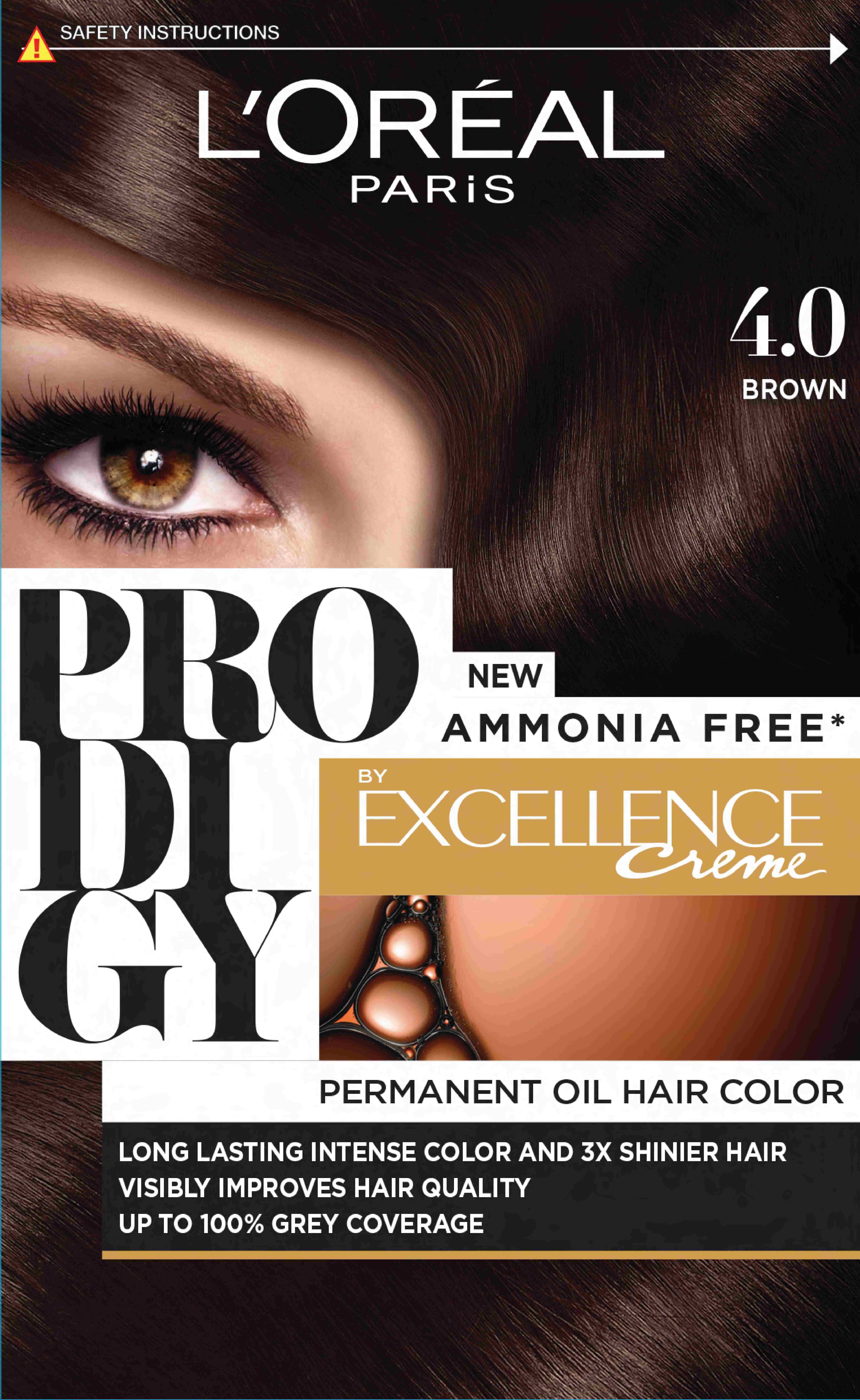 Loreal Prodigy Hair Color/4.0 Brown image number 0