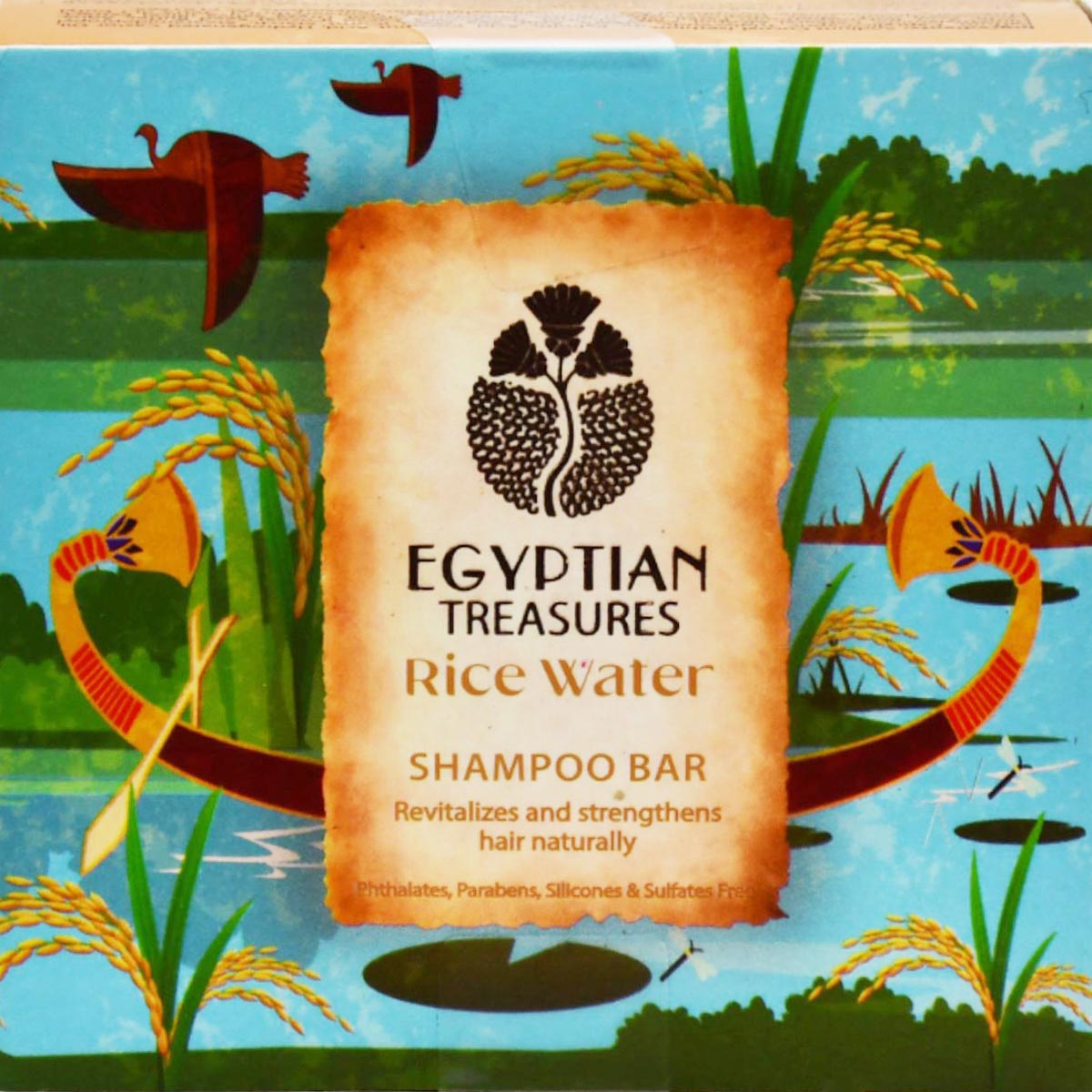 Egyptian Treasures Rice Water Shampoo Bar 100gm image number 0