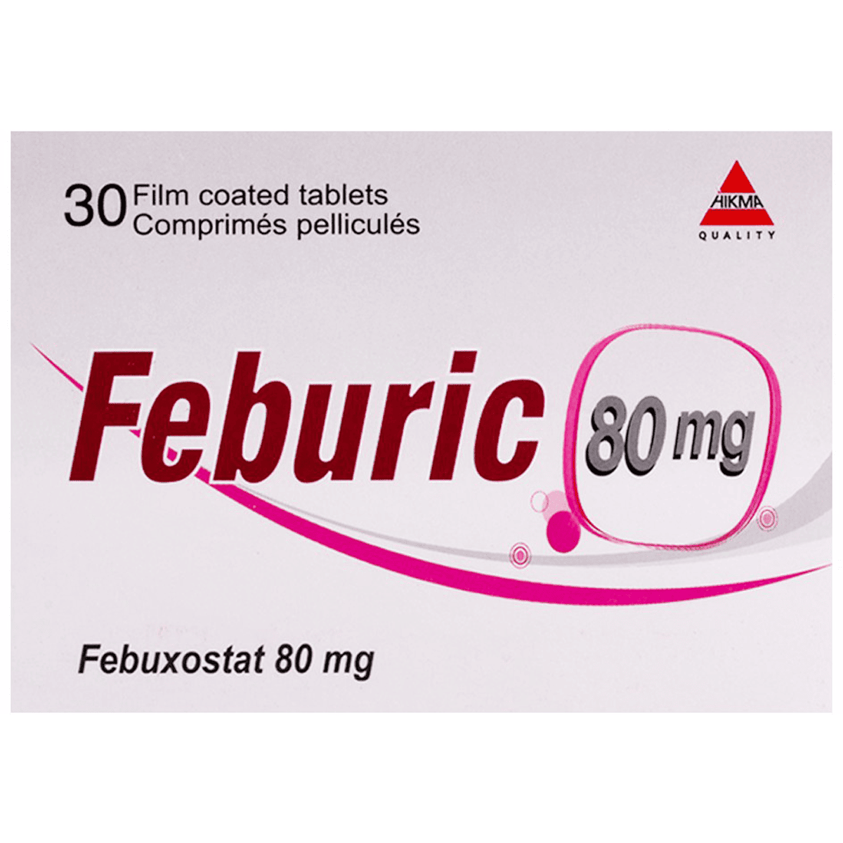 Feburic 80mg 30 Film Coated Tablets image number 0