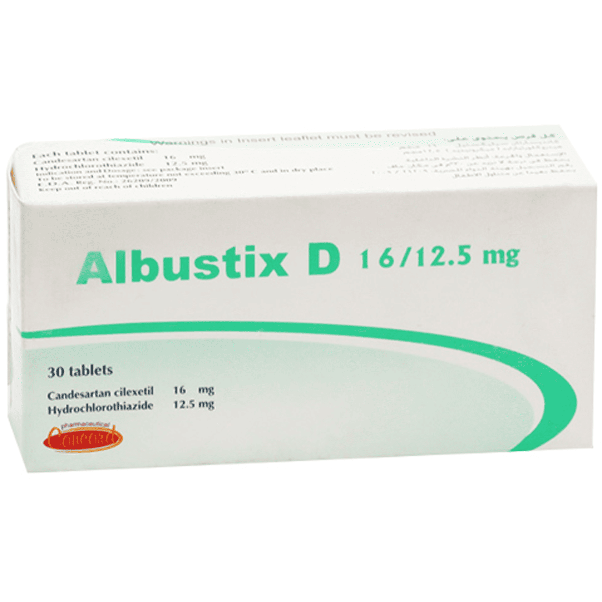 Albustix D 16mg/12.5mg 30 Tablets image number 0