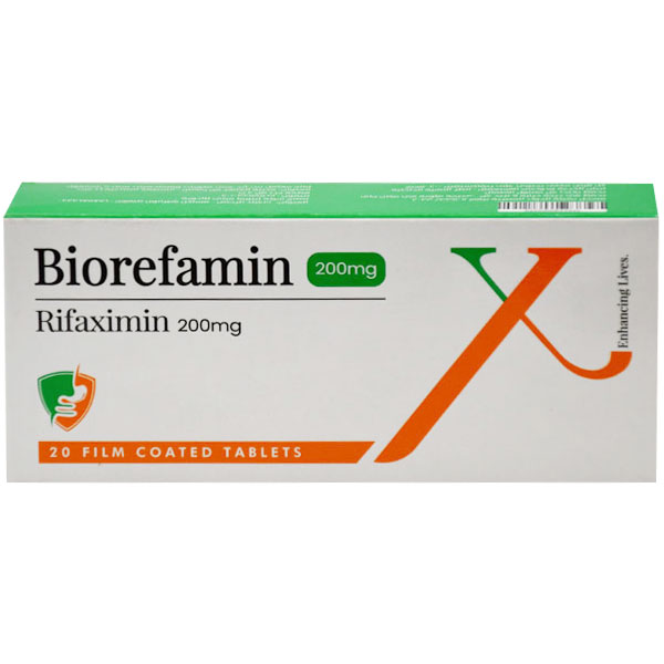 Biorefamin 200mg 20 Film Coated Tablets image number 0