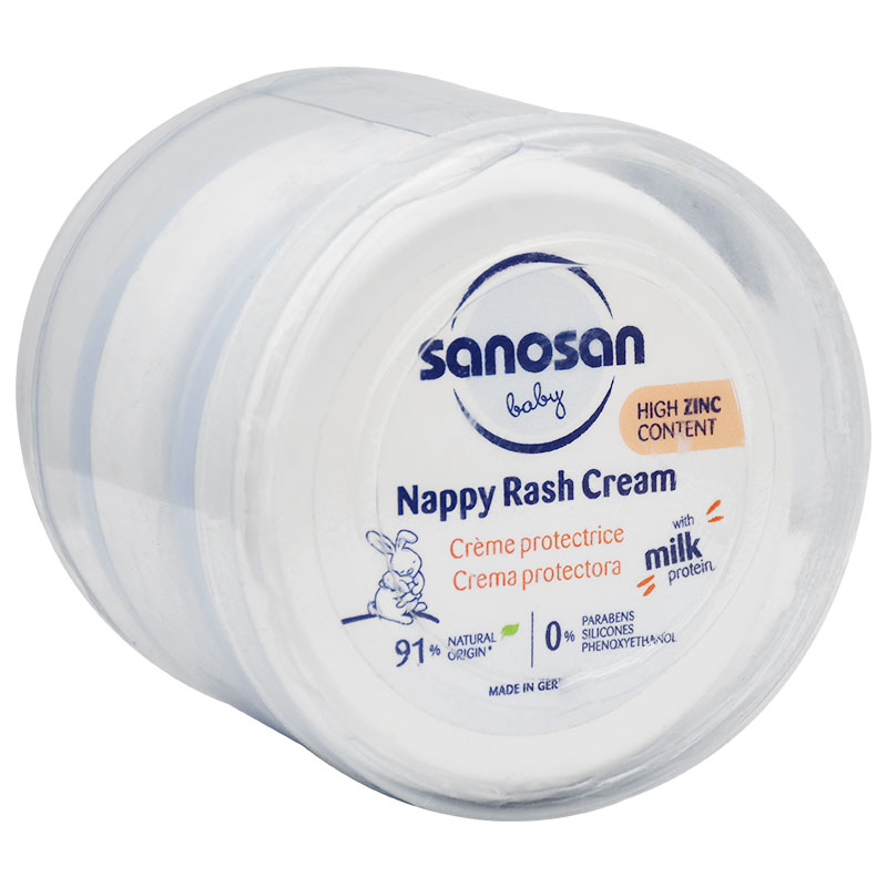 Sanosan Nappy Rash Cream With Milk Protien 2X150ml ( Offer Pack ) image number 0