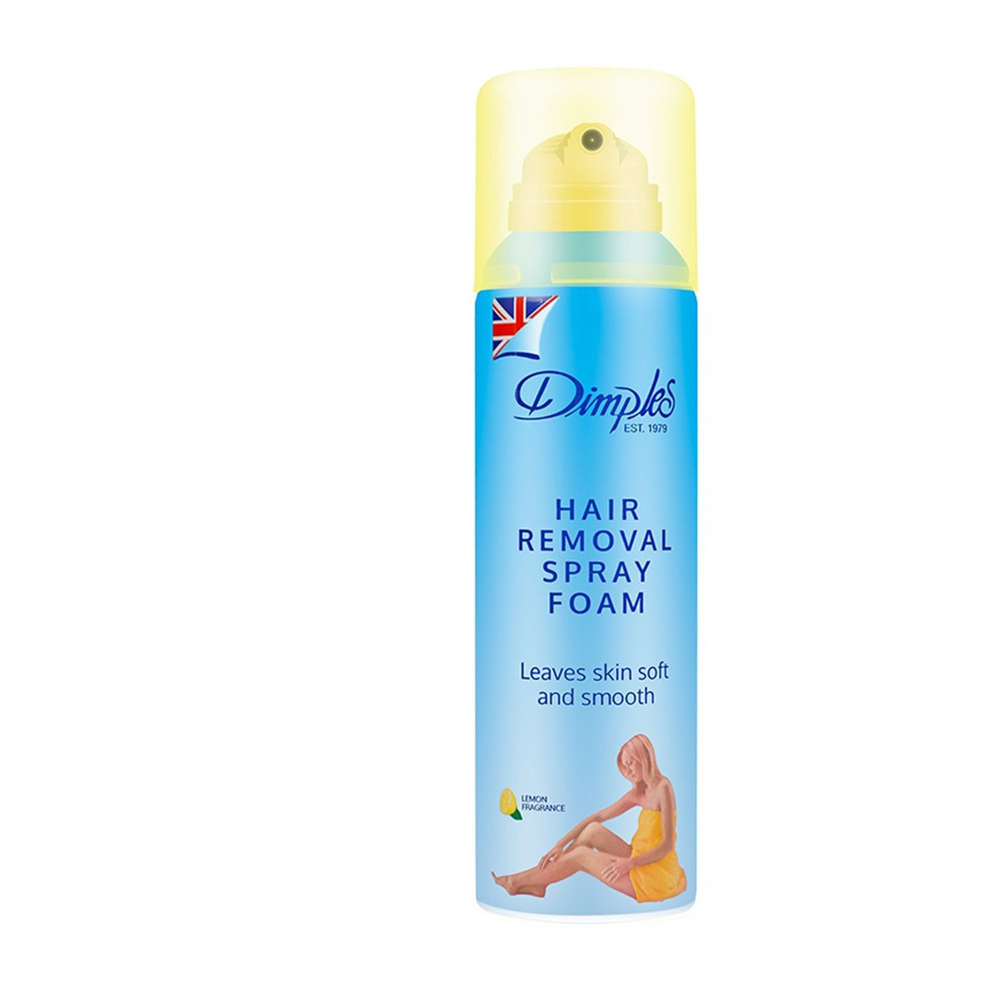Dimples Lemon Fragrance Hair Removal Foam Spray 100ml image number 0