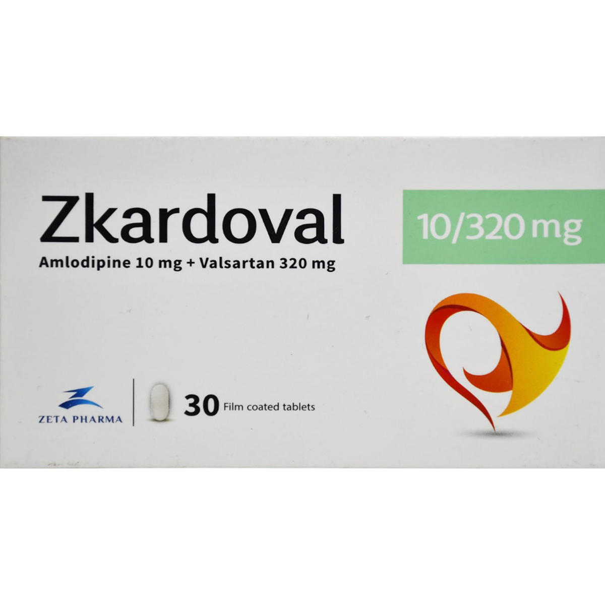 Zkardoval 10mg/320mg 30 Film Coated Tablets image number 0