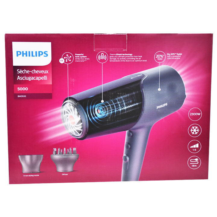 Philips Hair Dryer 5000 2300 Watt/Bhd510/00 image number 0