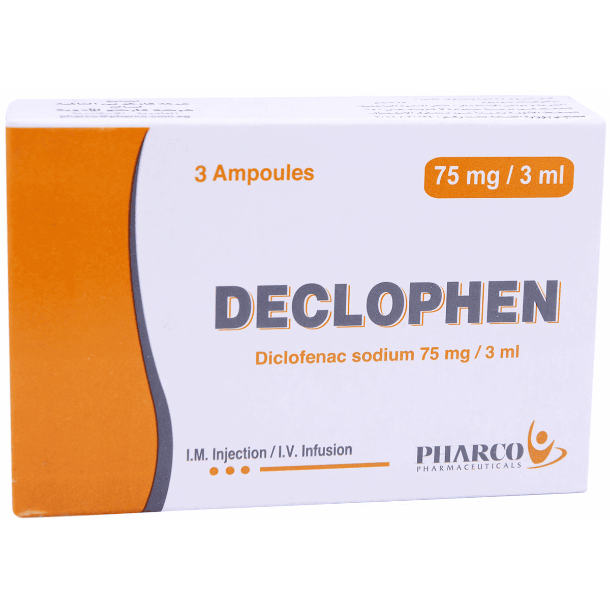 Declophen 75Mg/3ml 3 Ampoules image number 0