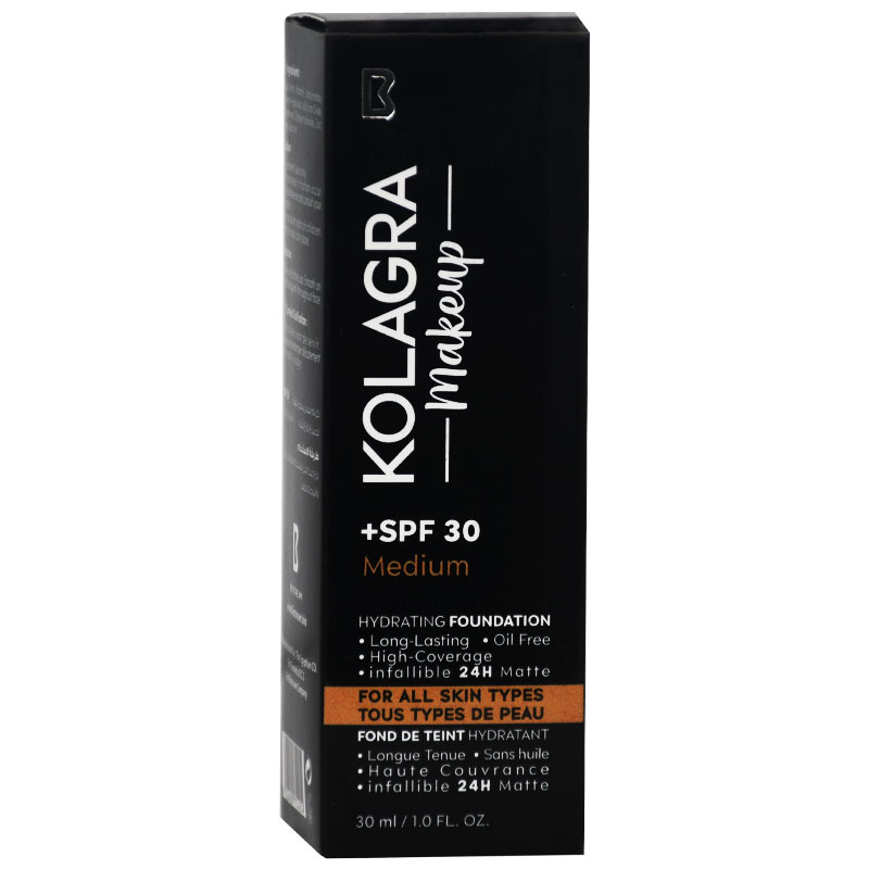 Kolagra Makeup Spf(30+) Foundation Medium 30ml image number 0