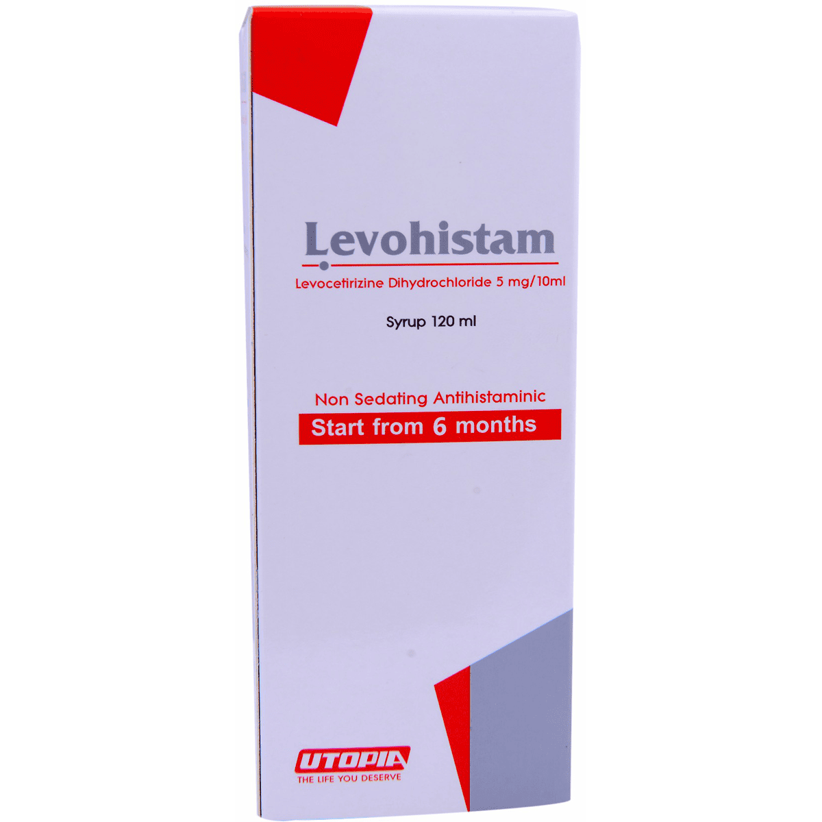 Levohistam 5Mg/10ml 120ml Syrup image number 0