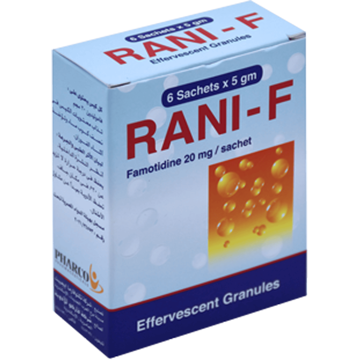 Rani-F 20mg 6 Effervescent Sachets image number 0