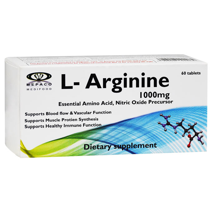 L-Arginine 1000mg 60 Tablet image number 0
