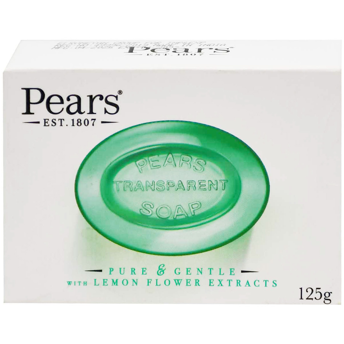 Pears Pure and Gentle Lemon Flower Soap 125 gm image number 0