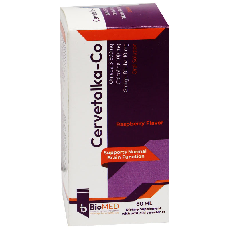 Cervetolka Co Oral Solution With Raspberry Flavor 60ml image number 0
