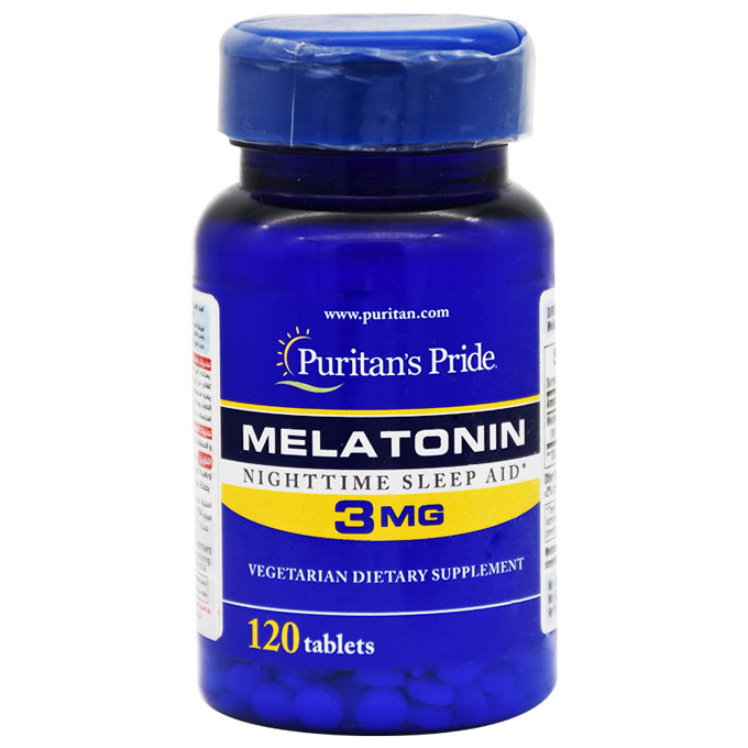 Puritan's Pride Melatonin 3mg 120 Tablet image number 0