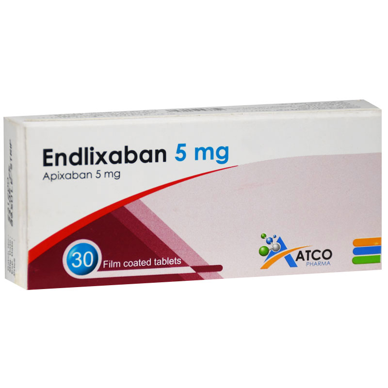 Endlixaban 5mg 30 Film Coated Tablets image number 0
