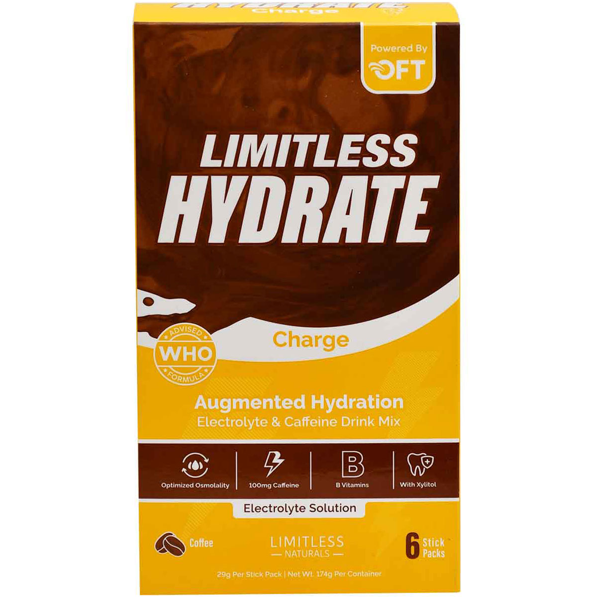 Limitless Hydrate Charge Coffee 6 Sticks image number 0