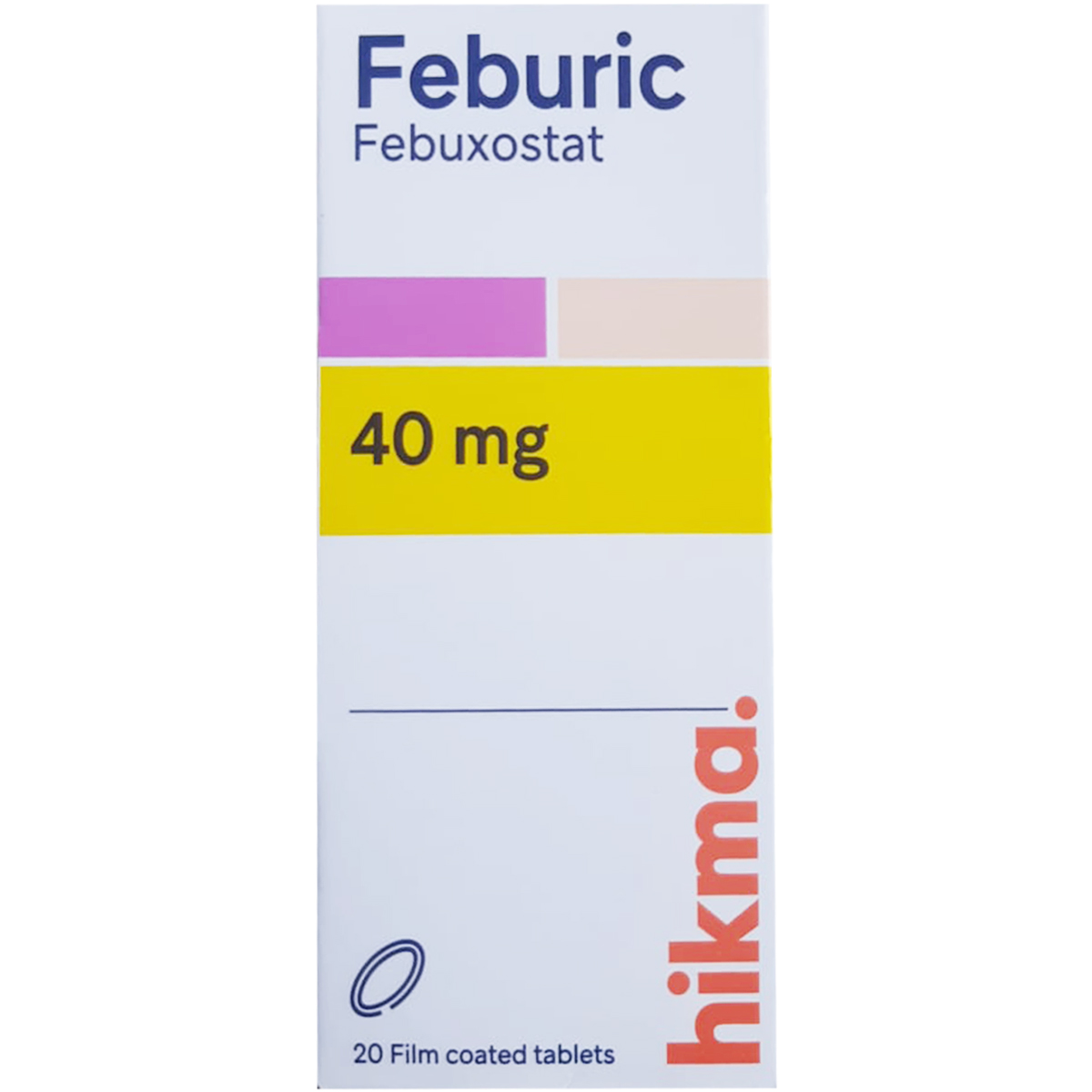 Feburic 40 mg 20 Film Coated Tablets image number 0