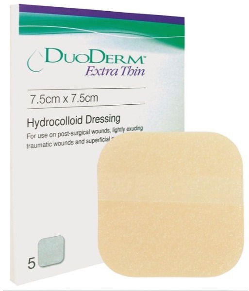 Duoderm Extra Thin (7.5X7.5CM) 5 Units image number 0