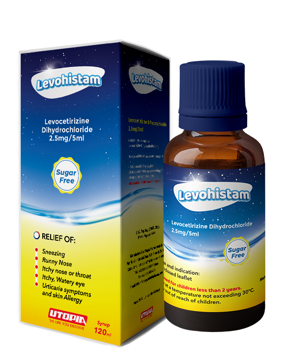 Levohistam 5Mg/10ml 120ml Syrup image number 0