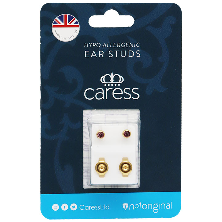 Caress Ear Studs Ruby/17 image number 0