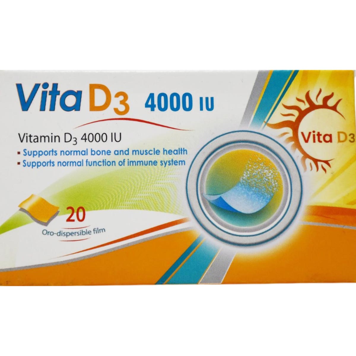 Vita D3 4000 IU 20 Orodispersible Film image number 0