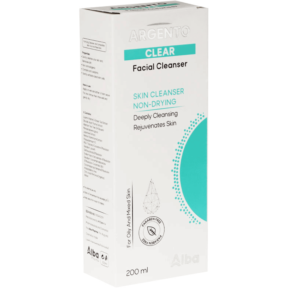 Argento Clear Facial Cleanser 200ml image number 0