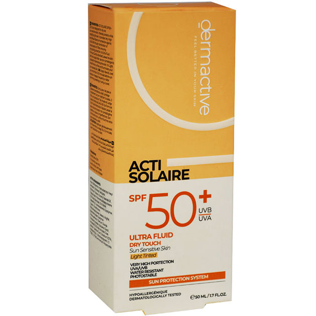 Dermactive Acti Solaire (Spf50+) Ultra Fluid Light Tinted 50ml image number 0