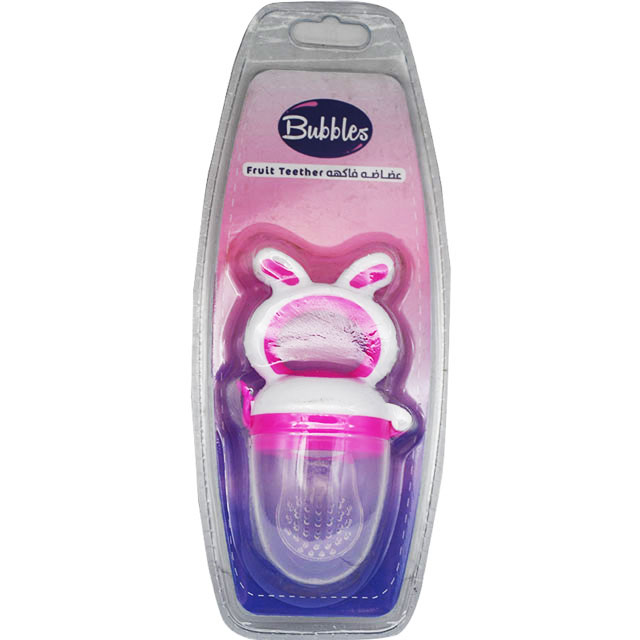Bubbles Fruit Teether Pink image number 0