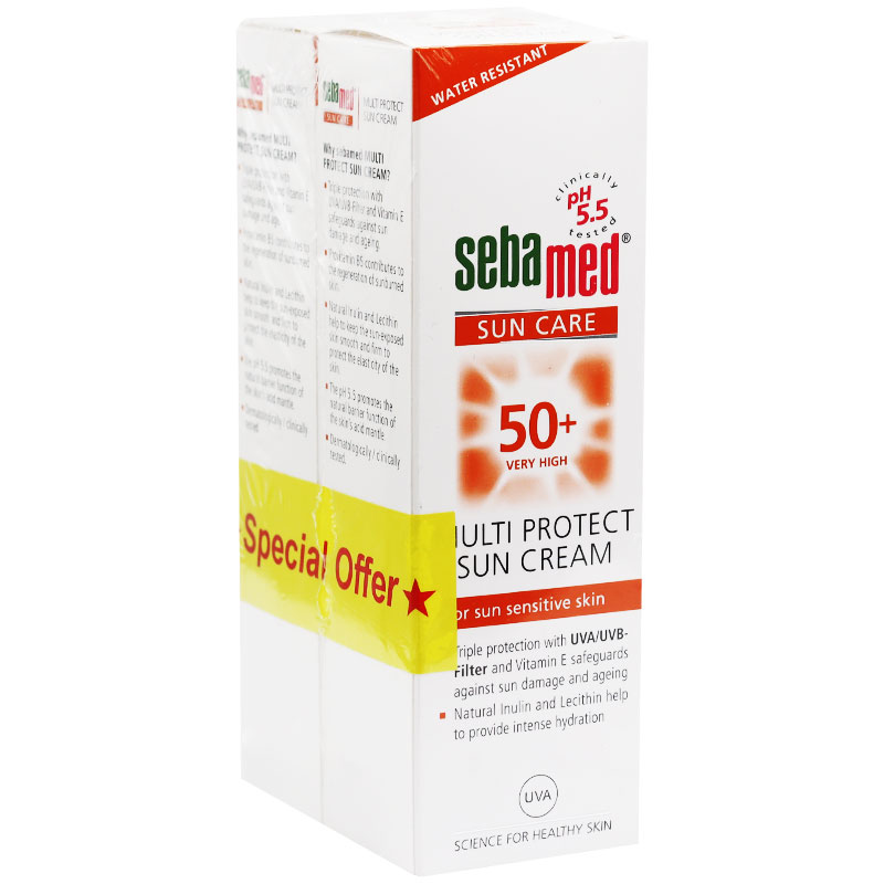 Sebamed Multi Protect Sun Cream (SPF 50+) 75ml 1+50% (Offer Pack) image number 0