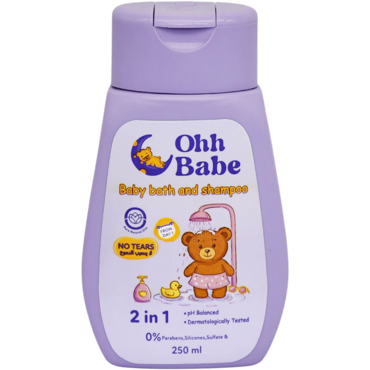 Ohh Babe Baby Bath and Shampoo No Tears 250 Ml image number 0