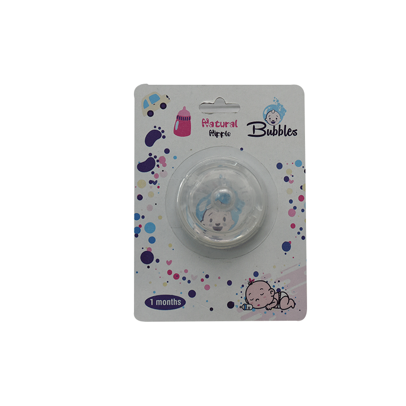 Bubbles Natural Nipple Silicone (1) M image number 0