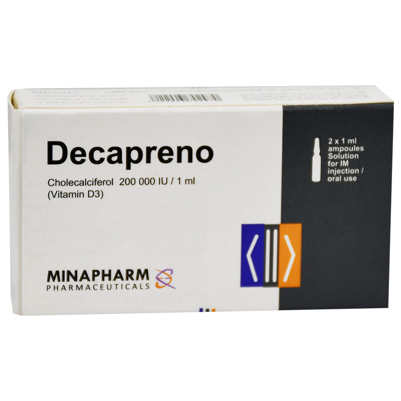 Decapreno 200000 IU/ml IM/Oral 2 Ampoules image number 0