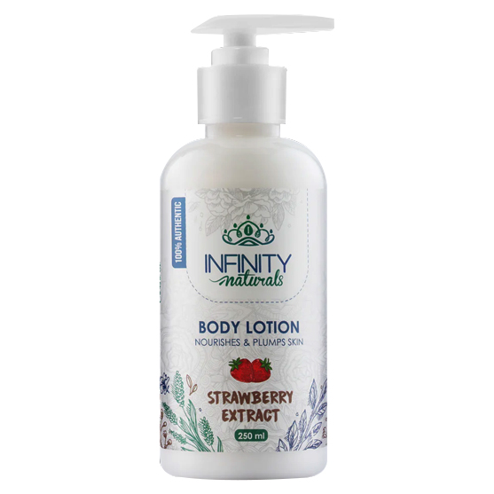 Infinity Naturals Strawberry Extract Body Lotion 250ml image number 0