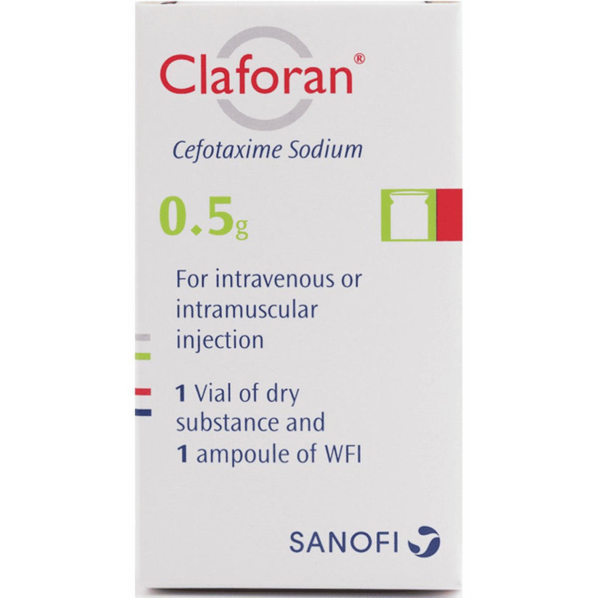 Claforan 0.5gm 1 Vial image number 0