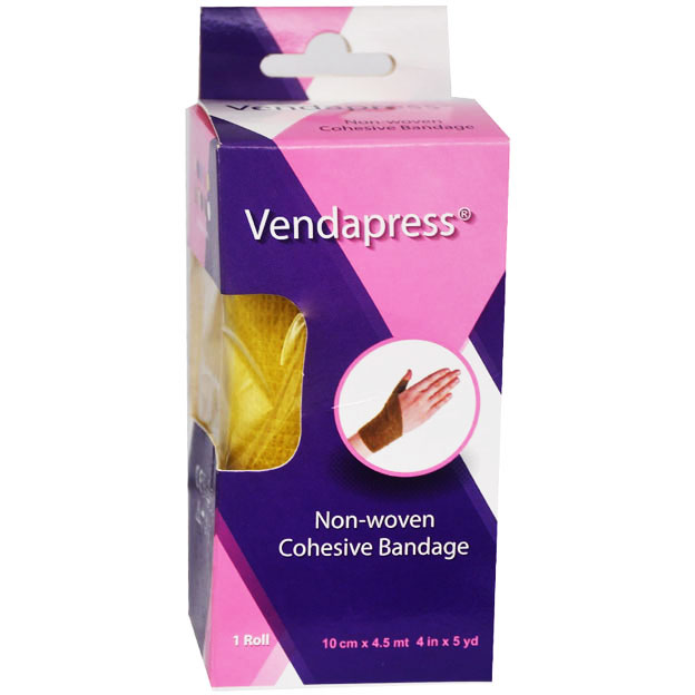Vendapress Cohesive Bandage 10 Cm x 4.5 meter (Yellow image number 0