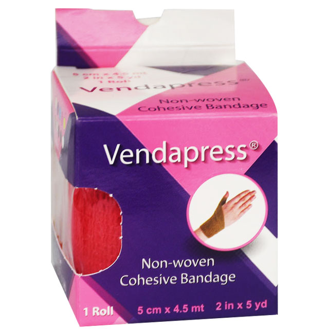 Vendapress Cohesive Bandage 5Cmx4.5 Metre (Red) image number 0