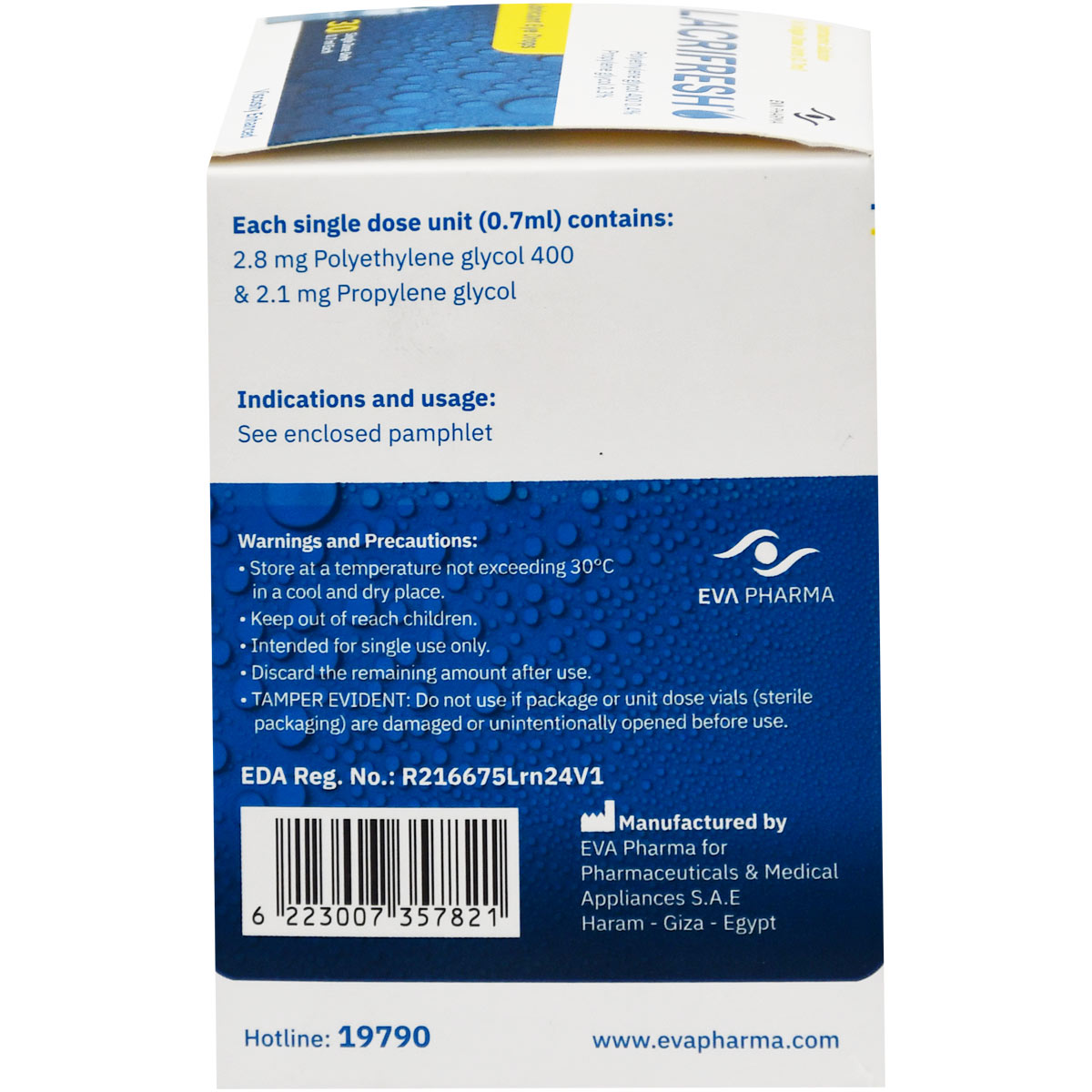 Lacrifresh (0.4%+0.3%) 0.7 ml 30 Single Dose Units image number 1