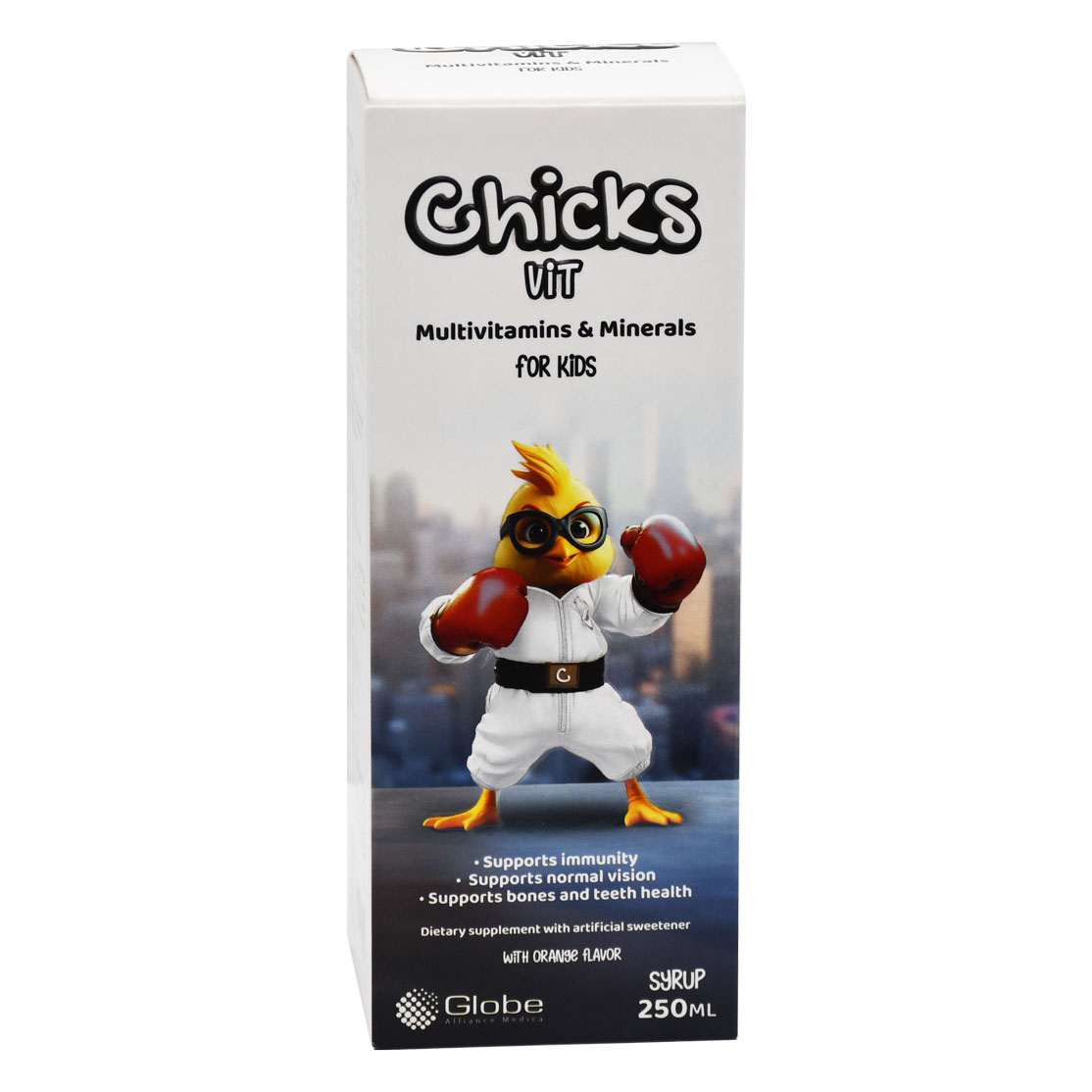 Chicks Vit for Kids Orange Flavor Syrup 250ml image number 0
