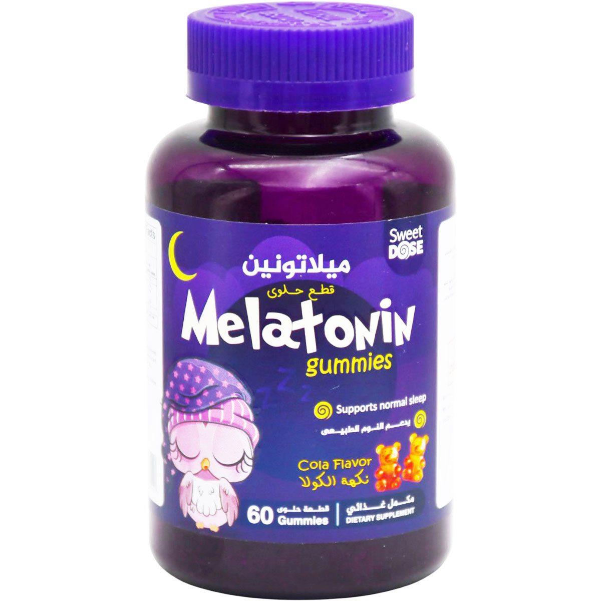 Melatonin Cola Flavor 60 Gummies image number 0