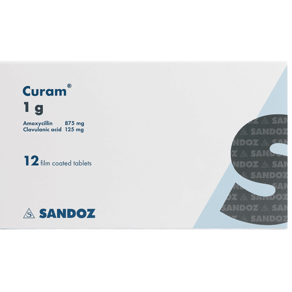 Curam 1gm 12 Film Coated Tablets image number 0