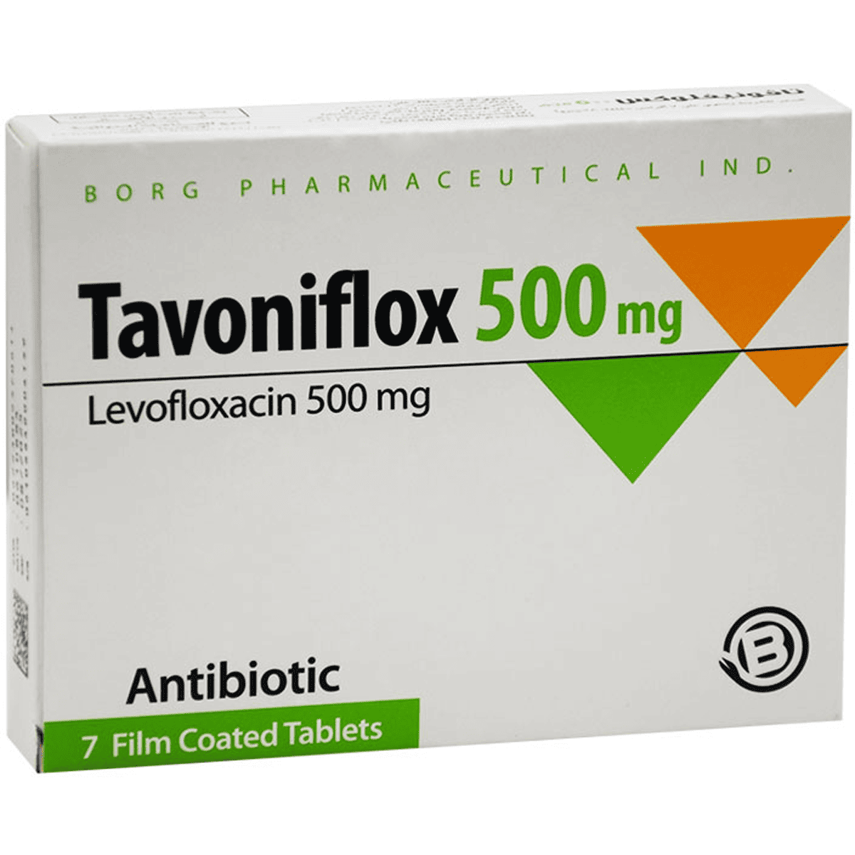 Tavoniflox 500mg 7 Film Coated Tablet image number 0