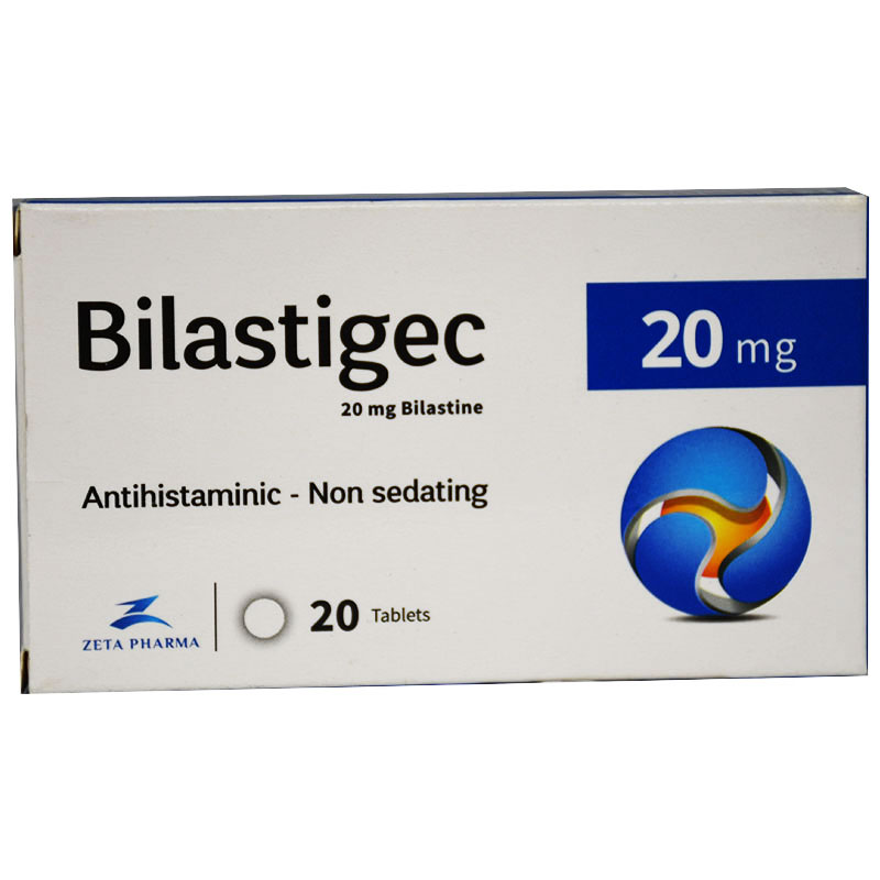 Bilastigec 20mg 20 Tablets image number 0